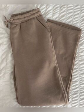 Women’s Taupe Drawstring Sweatpants - Relaxed Fit